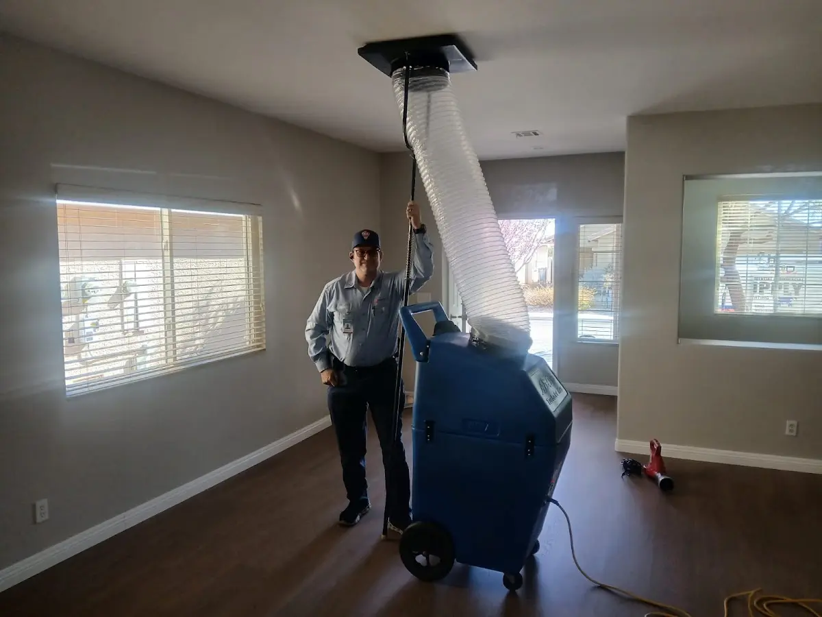 Professional Dryer Vent Cleaning work inside a Alvarado home
